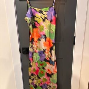 Nasty Gal Vibrant Floral Maxi Dress